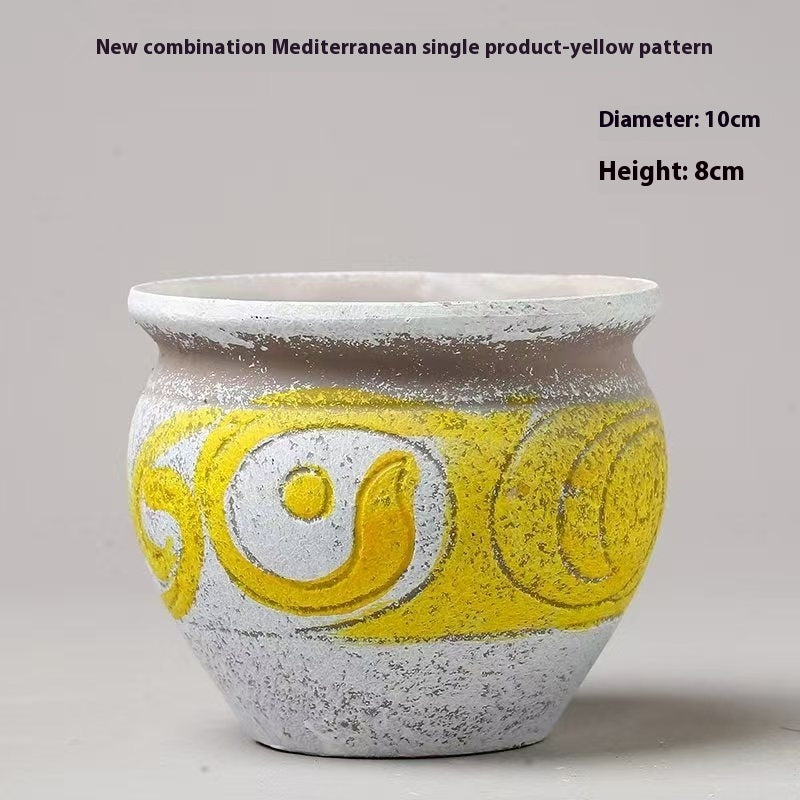 Creative Personality Mediterranean Stoneware Pots
