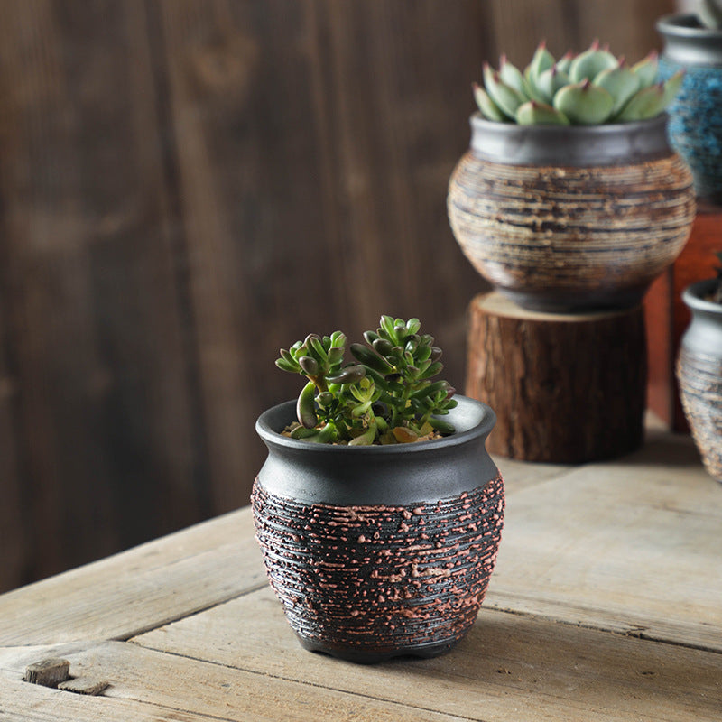 Handmade ceramic succulent flower pots